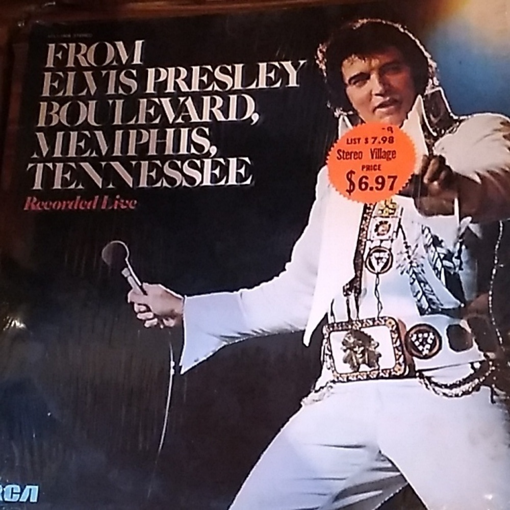 Elvis Presley Live from Memphis Tennessee  vinyl album